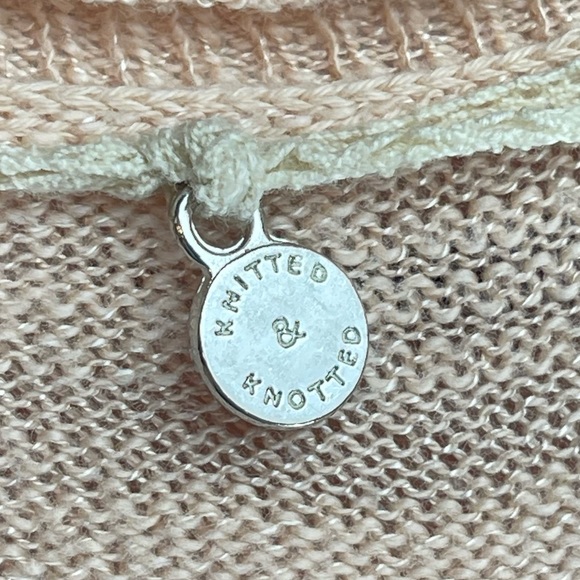 Anthropologie Knitted and Knotted size small pale peach light weight sweater - Picture 6 of 7